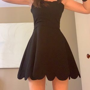 Pretty Bloomingdales black A-line dress size S